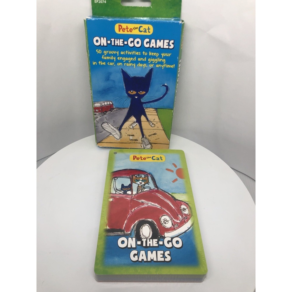 Edupress Pete The Cat On-The-Go Game complete Children's Educational Card Game